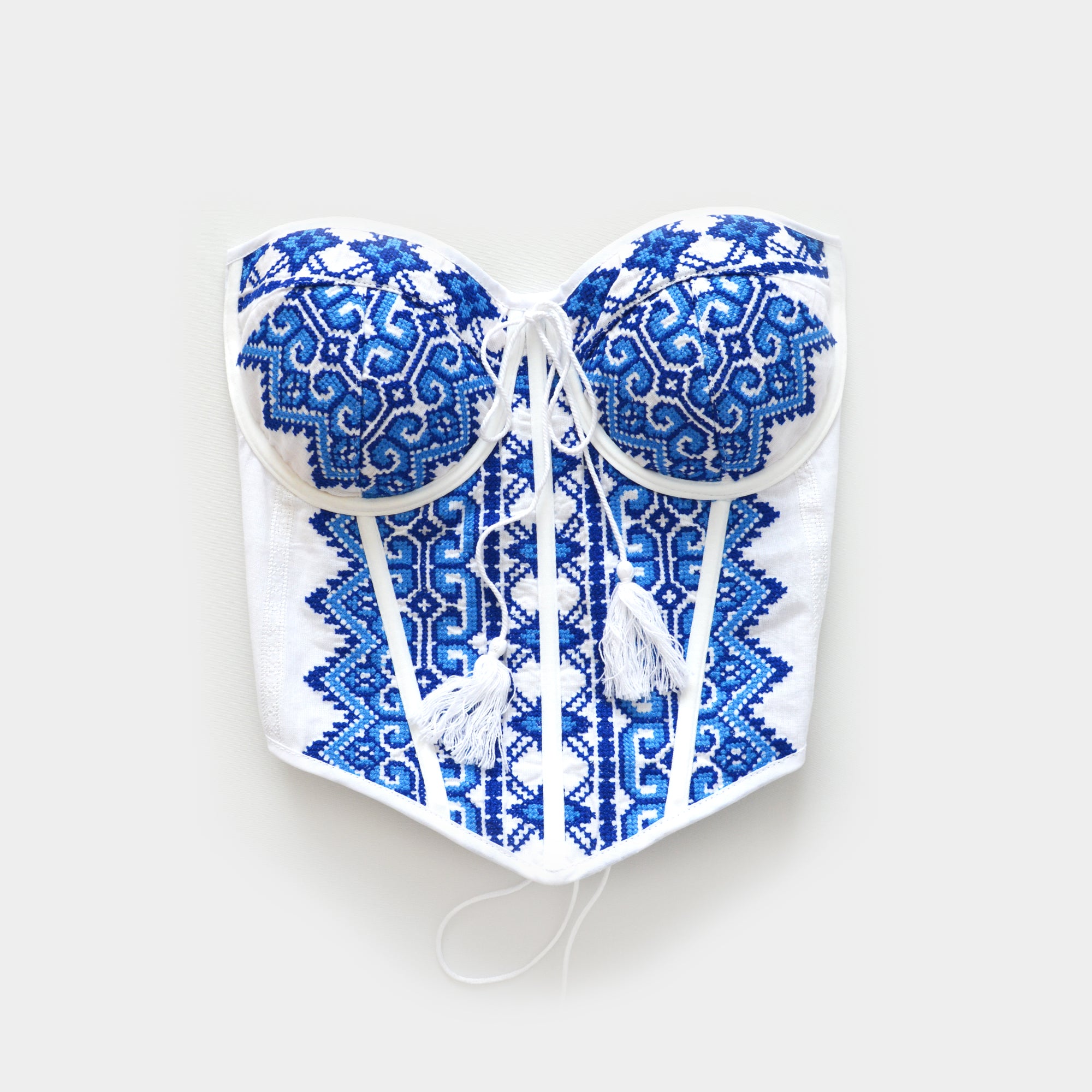 BLUE TRADITIONAL CORSET