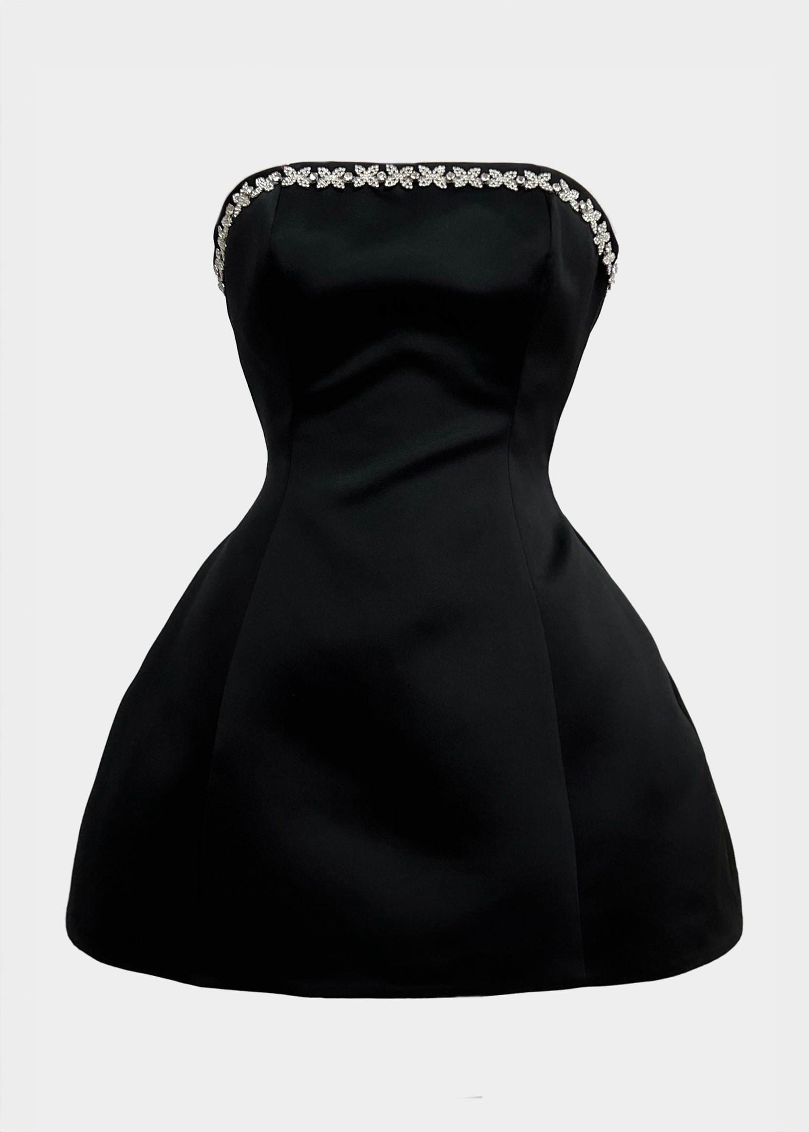 MUSE EMBELISHED STRAPLESS DRESS