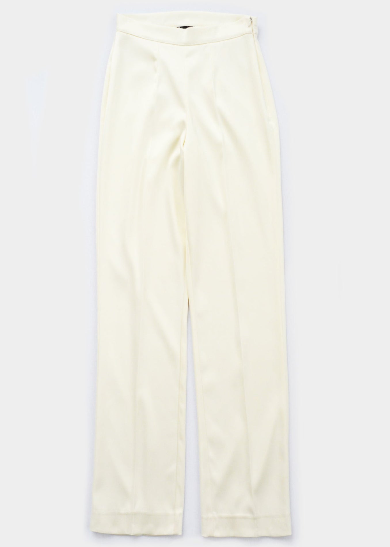 IVORY STRAIGHT LONG TROUSERS