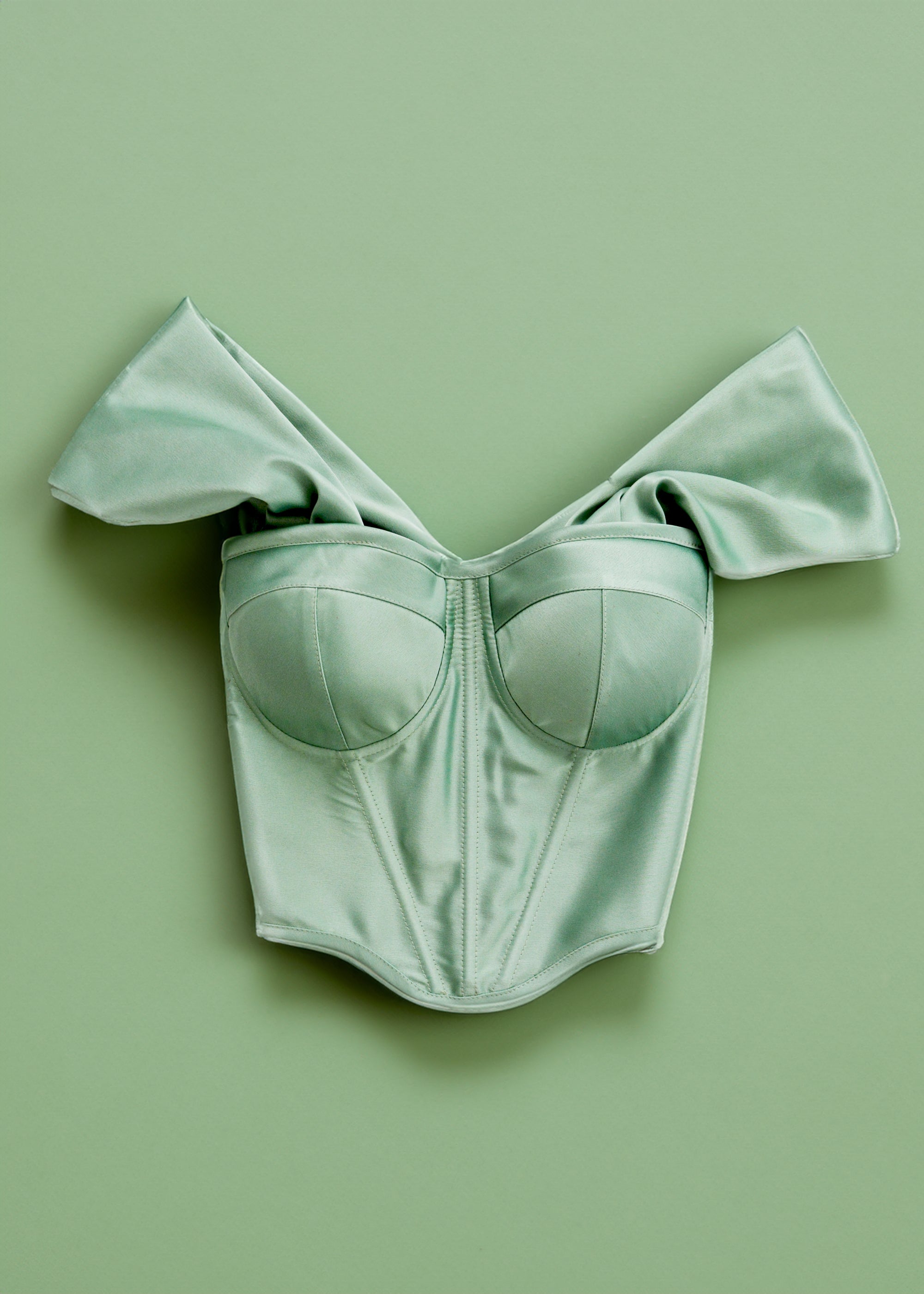 RETRO ICON SAGE GREEN CORSET