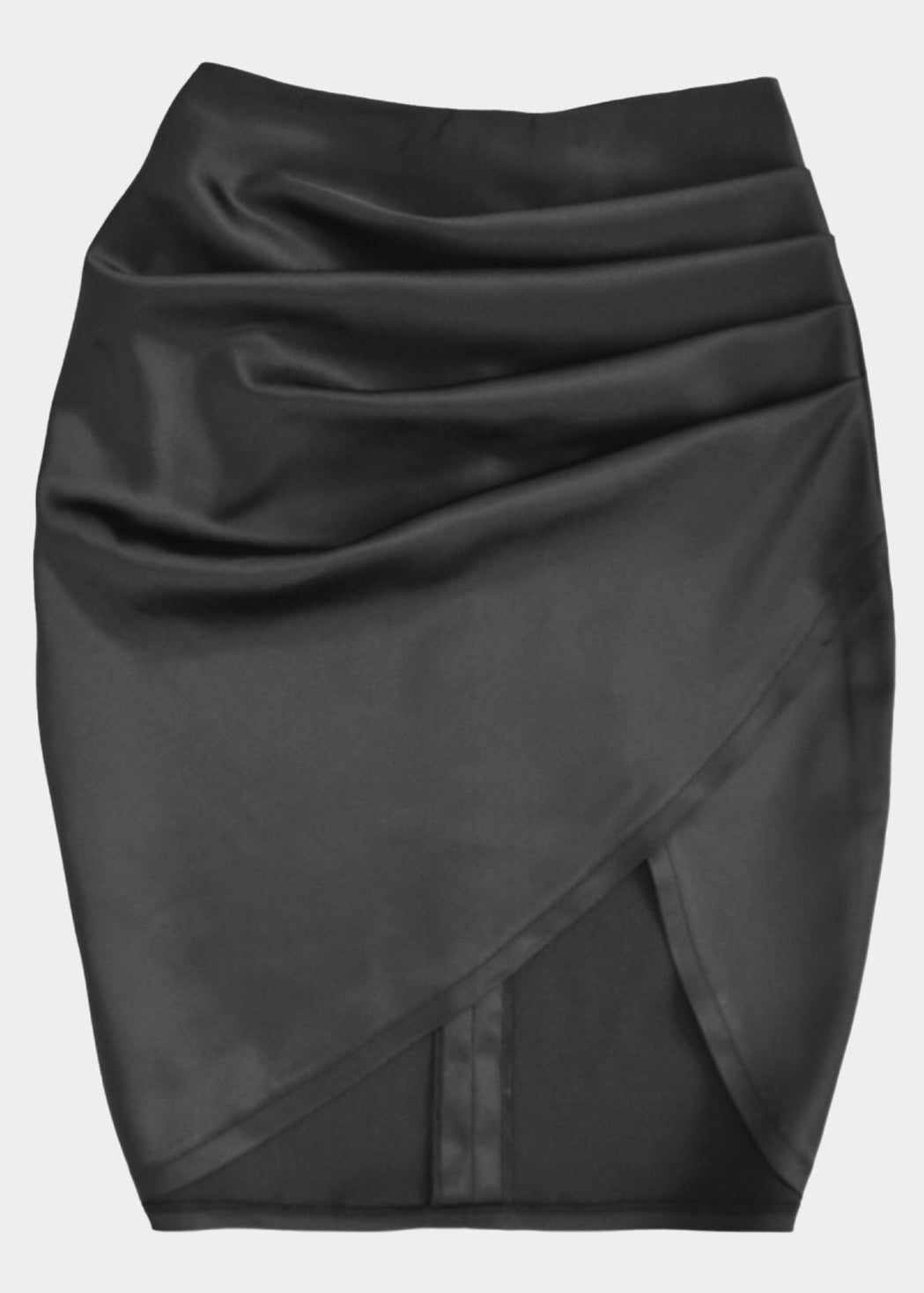 "PASSIONATE TOUCH" SATINATED SKIRT