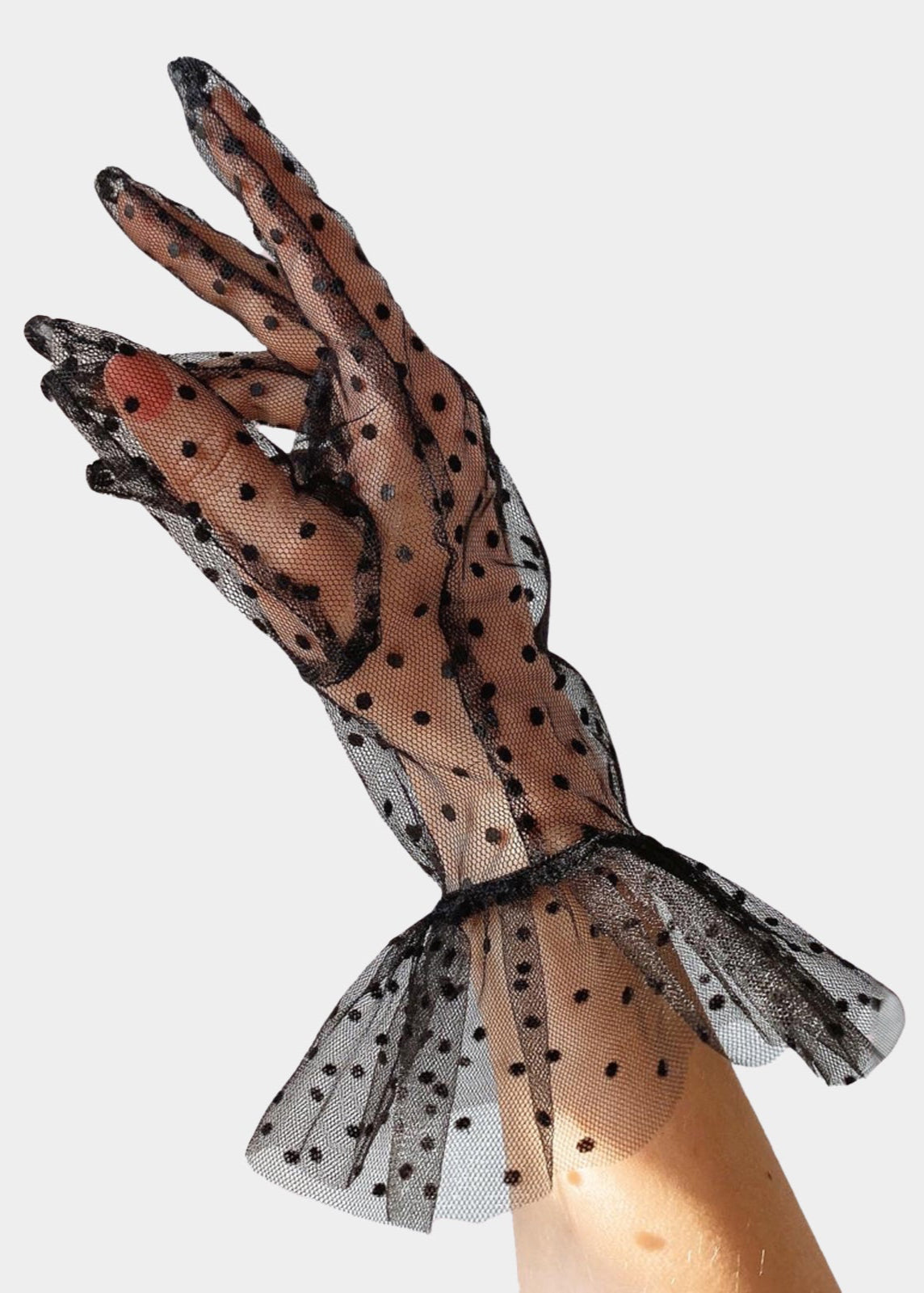 "POLKA DOTS" SHORT GLOVES